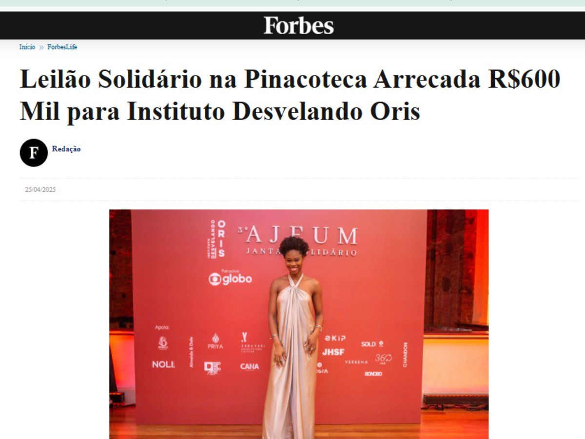 Leilão Solidário — Instituto Desvelando Oris